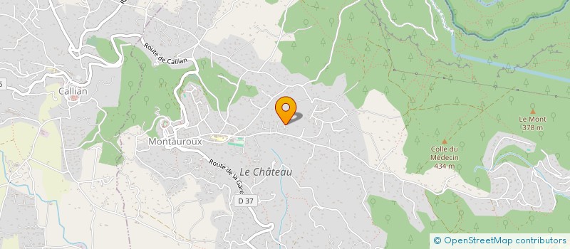 localisation de l'entreprise SCI DES OLIVIERS  MONTAUROUX