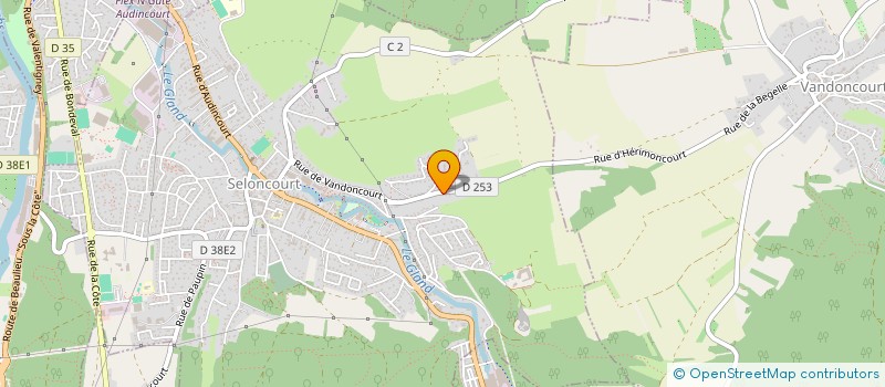 localisation de l'entreprise SCI DES OLIVIERS  SELONCOURT