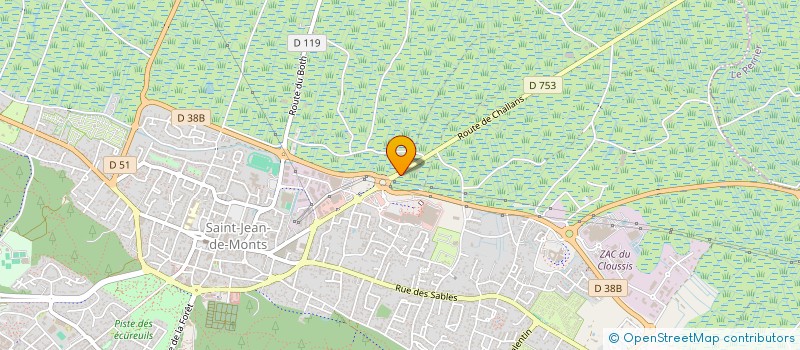 localisation de l'entreprise SCI DES OLIVIERS  SAINT-JEAN-DE-MONTS