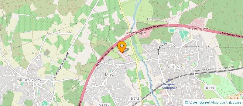 localisation de l'entreprise SCI DES OLIVIERS  VERGEZE