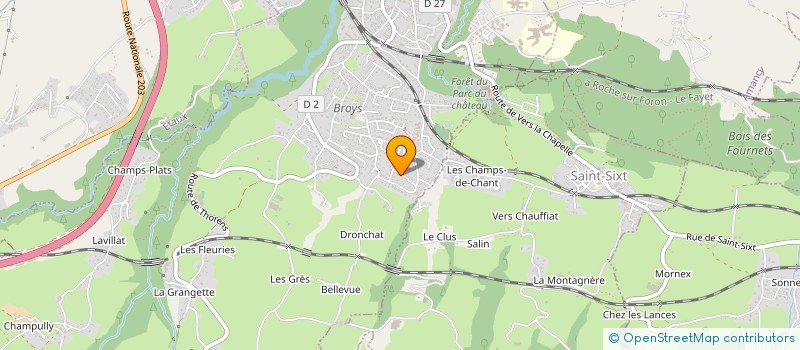 localisation de l'entreprise SCI DES OLIVIERS  LA ROCHE-SUR-FORON