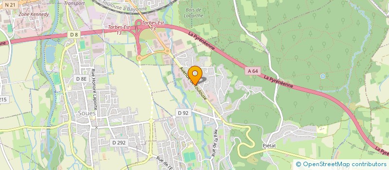 localisation de l'entreprise SCI DES OLYMPIQUES  BARBAZAN-DEBAT