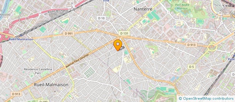 localisation de l'entreprise SCI DES OMBRAIES  NANTERRE