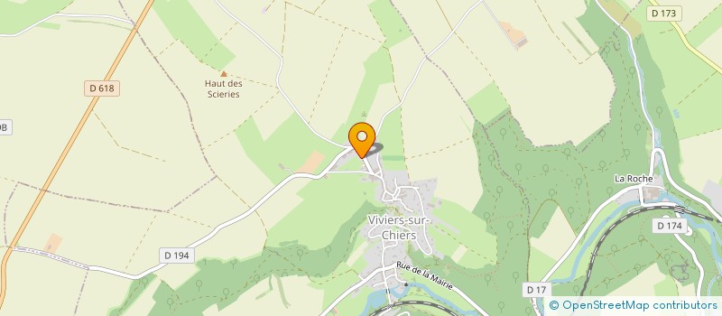 localisation de l'entreprise SCI DES ONZE FONTAINES  VIVIERS-SUR-CHIERS