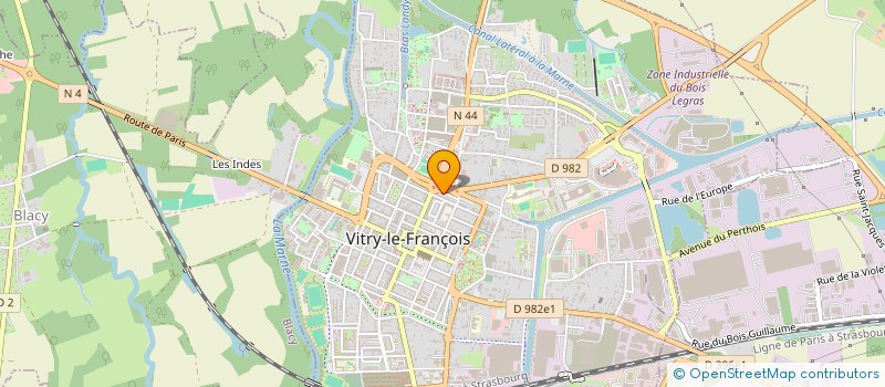 localisation de l'entreprise SCI DES OPALES à VITRY-LE-FRANCOIS