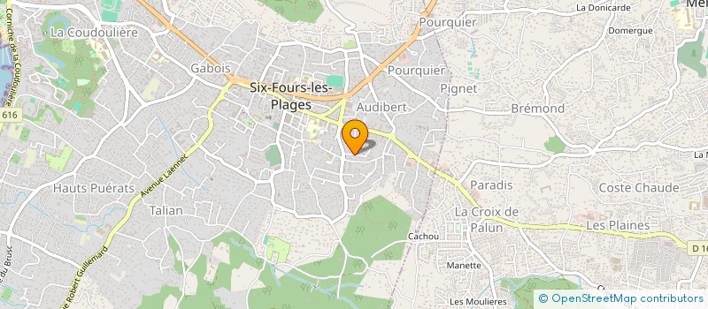 localisation de l'entreprise SCI DES ORANGERS à SIX-FOURS-LES-PLAGES