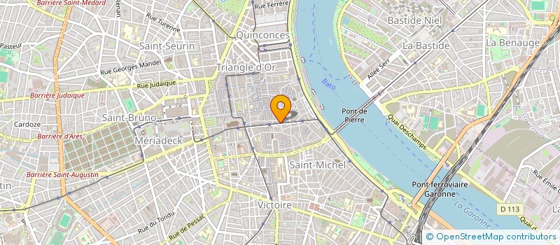 localisation de l'entreprise SCI DES ORANGERS  BORDEAUX