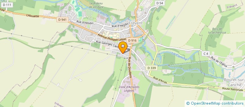 localisation de l'entreprise SCI DES ORCHIDEES  FREVENT