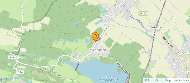 localisation de l'entreprise SCI DES ORCHIDEES  ASPACH-MICHELBACH