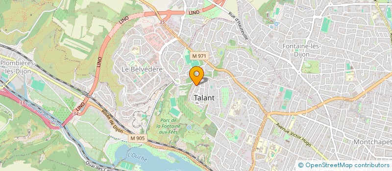 localisation de l'entreprise SCI DES ORFEVRES 2  TALANT