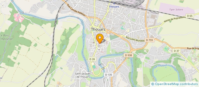 localisation de l'entreprise SCI DES ORFEVRES  THOUARS