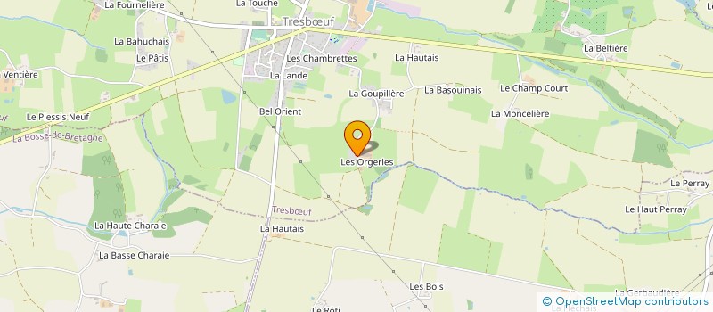 localisation de l'entreprise SCI DES ORGERIES  TRESBUF