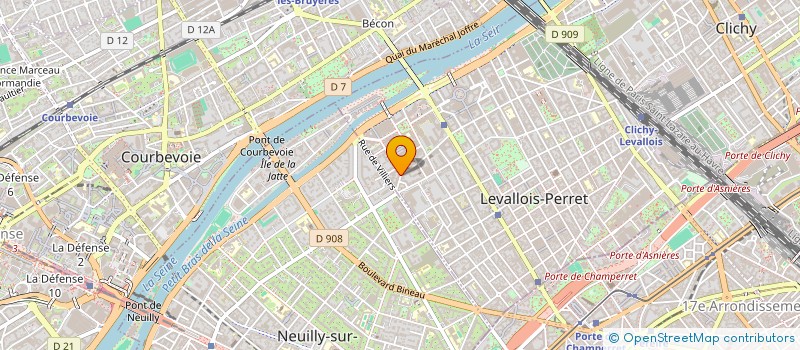 localisation de l'entreprise SCI DES ORGUES à LEVALLOIS-PERRET