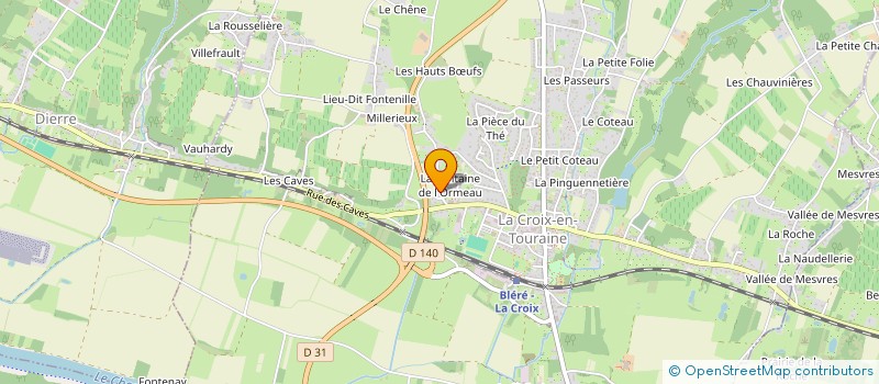 localisation de l'entreprise SCI DES ORMEAUX  CIVRAY DE TOURAINE