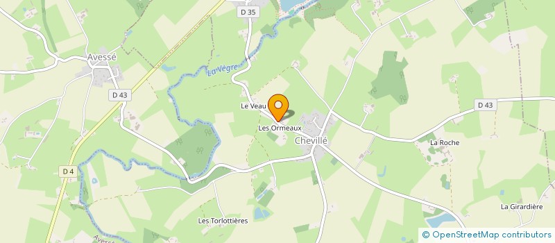 localisation de l'entreprise SCI DES ORMEAUX  POILLE SUR VEGRE