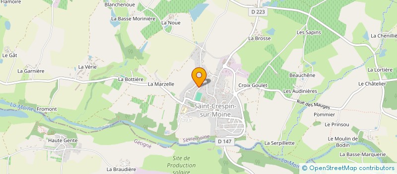 localisation de l'entreprise SCI DES ORMEAUX à SEVREMOINE