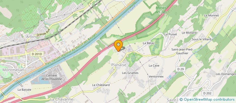 localisation de l'entreprise SCI DES ORMES  PLANAISE