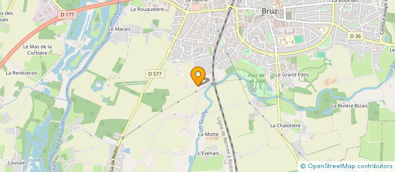 localisation de l'entreprise SCI DES ORMES BLANCHES  BRUZ