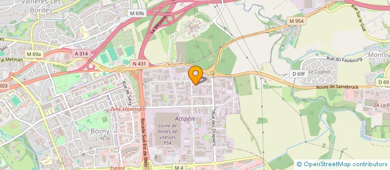 localisation de l'entreprise SCI DES ORTEAUX  METZ