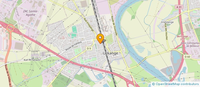 localisation de l'entreprise SCI DES OSIERS  UCKANGE