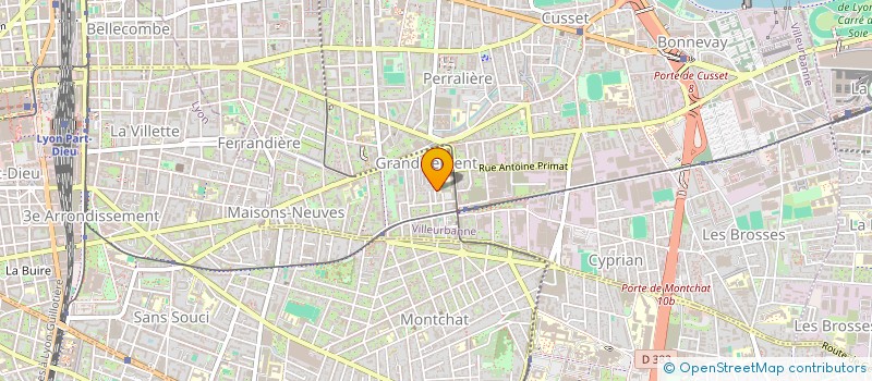 localisation de l'entreprise SCI DES OUILLERES  VILLEURBANNE