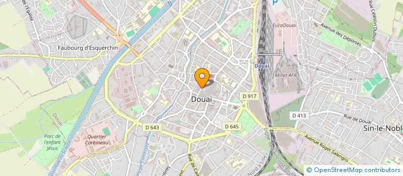 localisation de l'entreprise SCI DES OURS à DOUAI