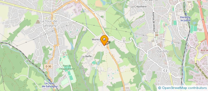 localisation de l'entreprise SCI DES OURS  DARDILLY