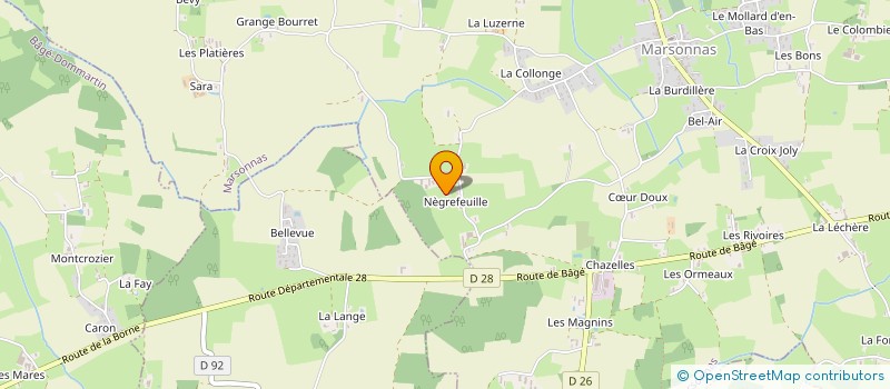 localisation de l'entreprise SCI DES OURS BRUNS  MARSONNAS