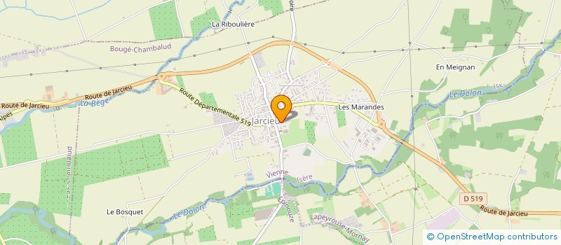 localisation de l'entreprise SCI DES PACCALIERES  JARCIEU