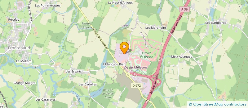 localisation de l'entreprise SCI DES PADDOCKS  FRONTENAUD