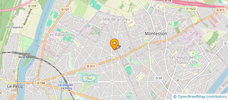 localisation de l'entreprise SCI DES PAGES  LE VESINET