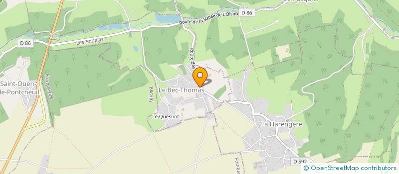 localisation de l'entreprise SCI DES PAILLARDS  LE BEC-THOMAS