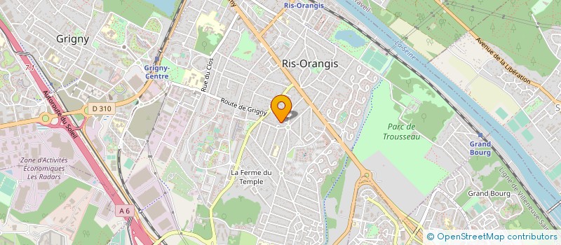 localisation de l'entreprise SCI DES PALMERAIES à RIS-ORANGIS