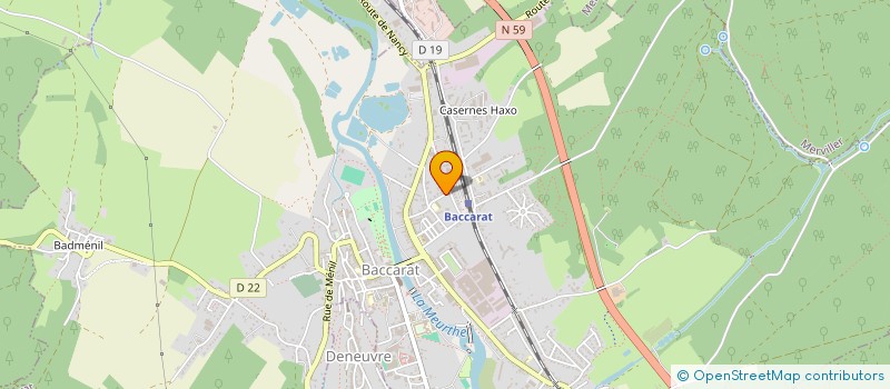 localisation de l'entreprise SCI DES PALMES  BACCARAT