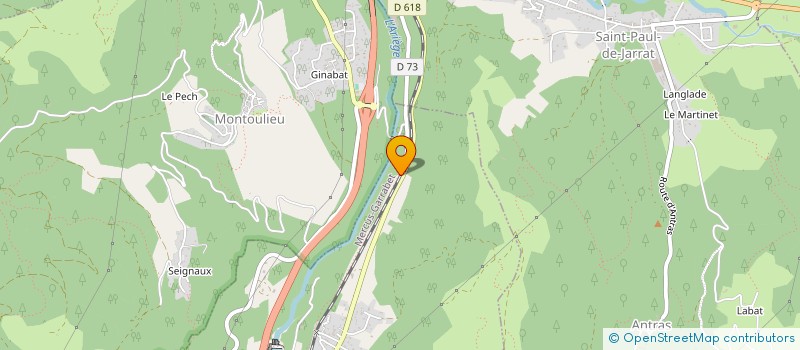 localisation de l'entreprise SCI DES PALMIERS à ORNOLAC-USSAT-LES-BAINS