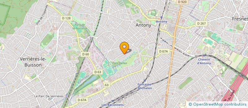 localisation de l'entreprise SCI DES PALMIERS à ANTONY