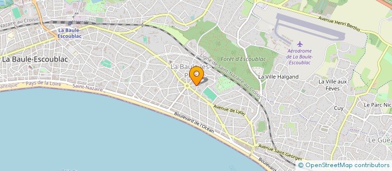 localisation de l'entreprise SCI DES PALMIERS  LA BAULE-ESCOUBLAC