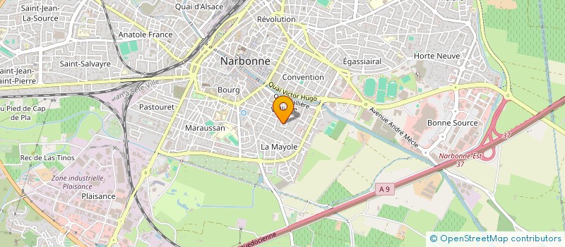 localisation de l'entreprise SCI DES PALOMBES à NARBONNE