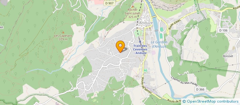 localisation de l'entreprise SCI DES PALOMBES à ANDUZE