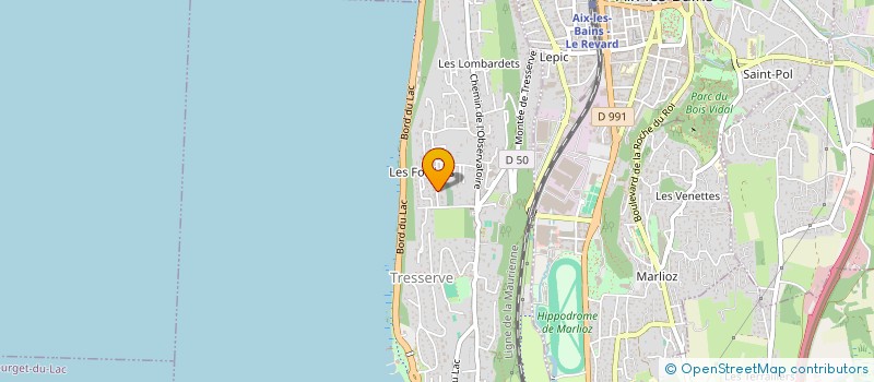 localisation de l'entreprise SCI DES PANORAMAS  TRESSERVE