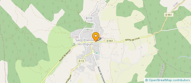 localisation de l'entreprise SCI DES PAPETERIES  SAINT-ETIENNE-LES-ORGUES