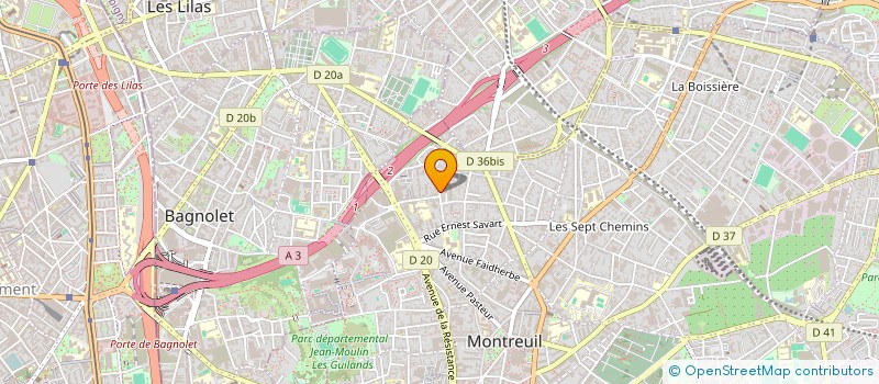 localisation de l'entreprise SCI DES PAPILLONS à MONTREUIL
