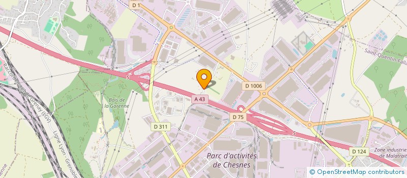 localisation de l'entreprise SCI DES PAPILLONS MERE ET FILLE  SAINT-QUENTIN-FALLAVIER