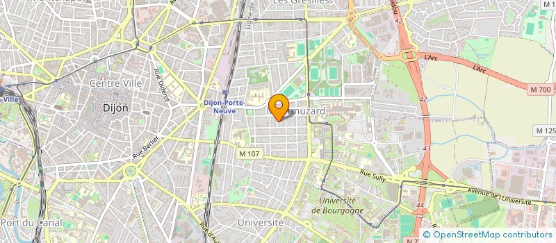 localisation de l'entreprise SCI DES PAQUERETTES à DIJON