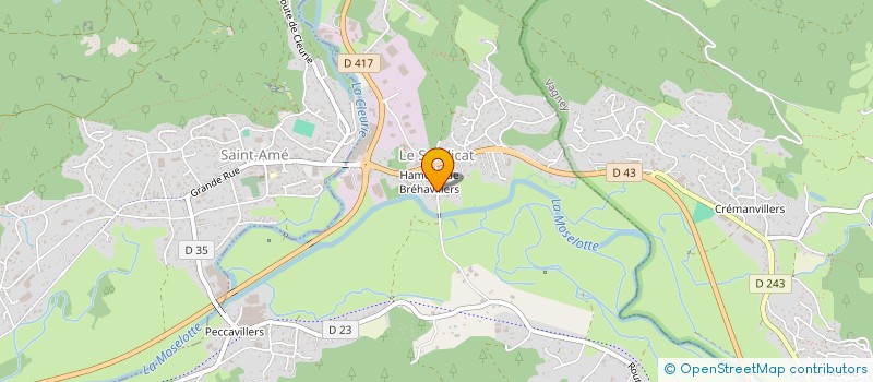 localisation de l'entreprise SCI DES PAQUIS  LE SYNDICAT