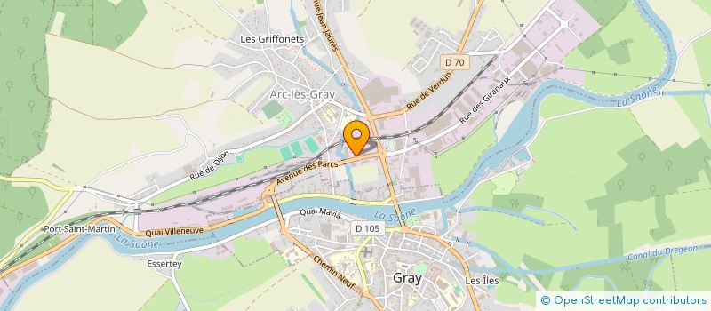 localisation de l'entreprise SCI DES PARCS  ARC-LES-GRAY