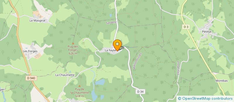 localisation de l'entreprise SCI DES PARCS à SARDENT