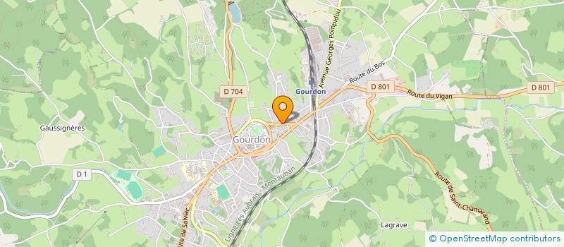 localisation de l'entreprise SCI DES PARGUEMINIERS  GOURDON