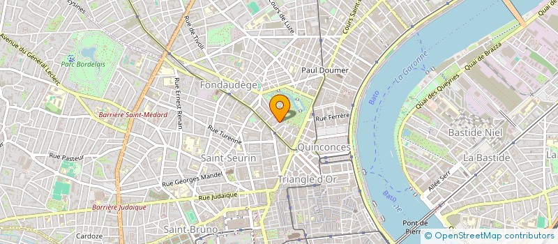 localisation de l'entreprise SCI DES PARKINGS  BORDEAUX