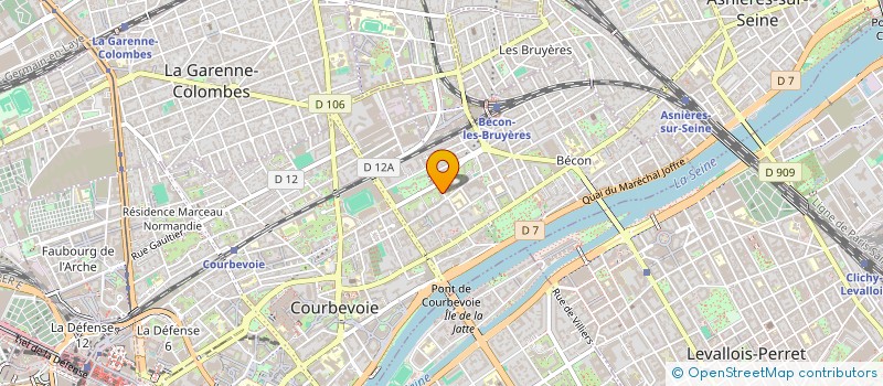 localisation de l'entreprise SCI DES PARKINGS à COURBEVOIE